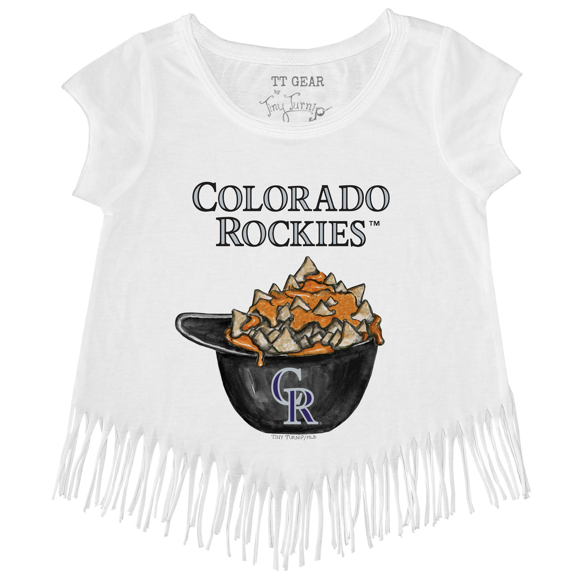 Colorado Rockies Nacho Helmet Fringe Tee