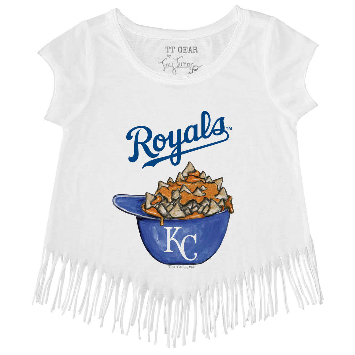 Kansas City Royals Nacho Helmet Fringe Tee