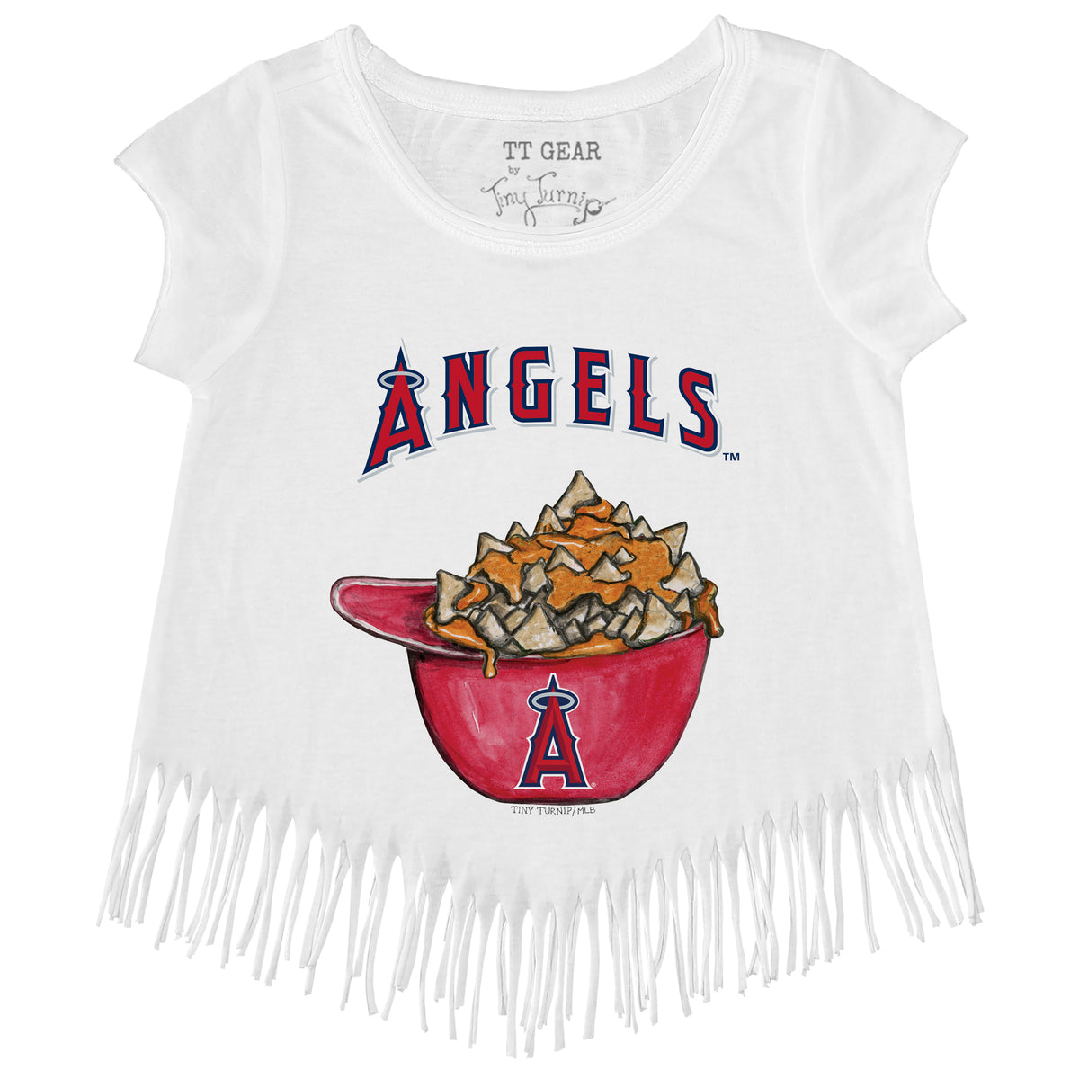 Los Angeles Angels Nacho Helmet Fringe Tee