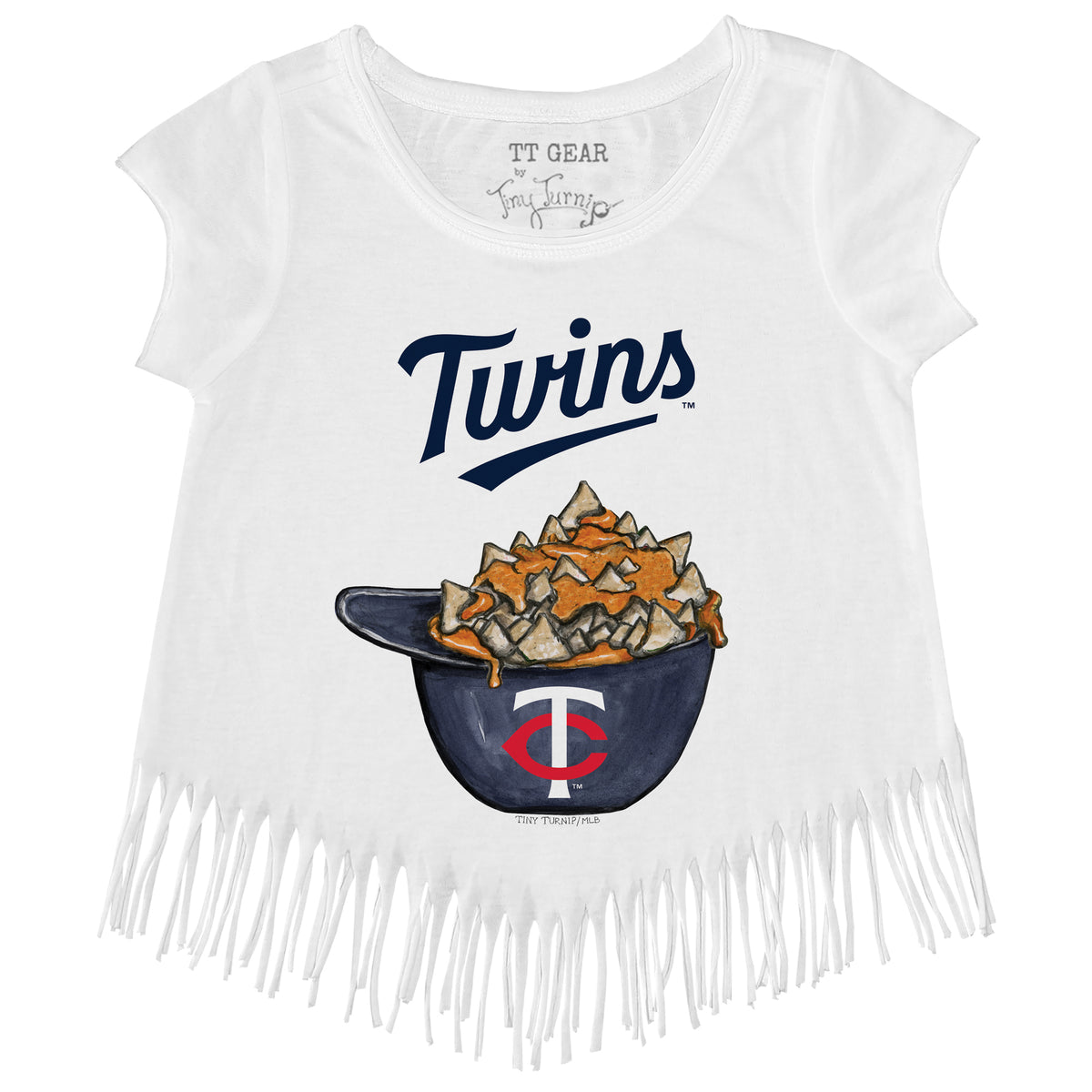 Minnesota Twins Nacho Helmet Fringe Tee
