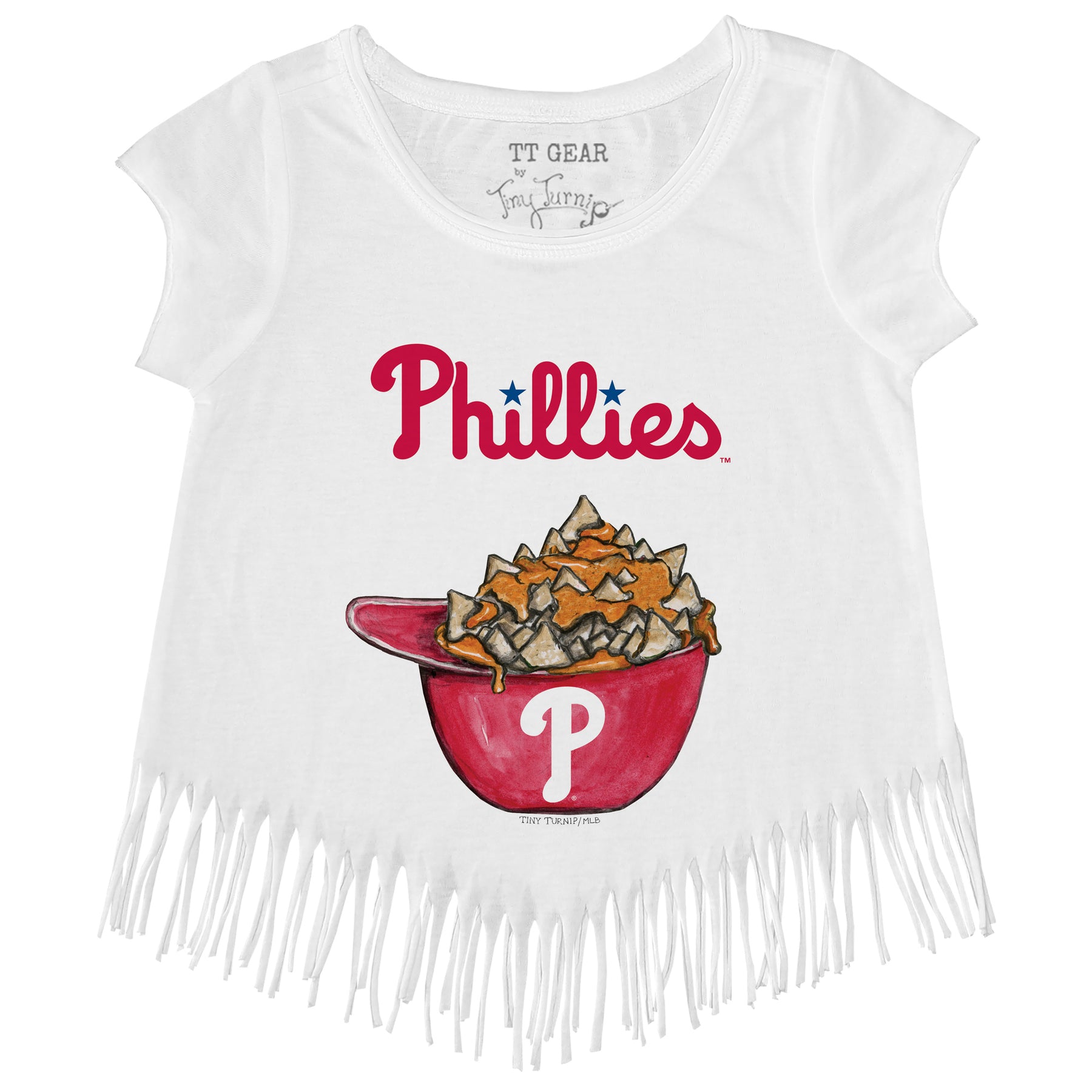Philadelphia Phillies Nacho Helmet Fringe Tee