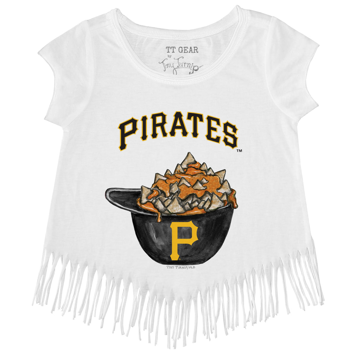 Pittsburgh Pirates Nacho Helmet Fringe Tee