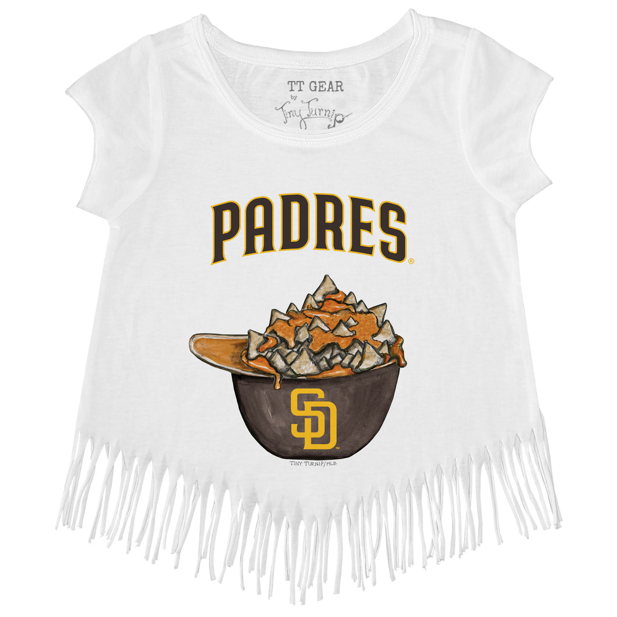 San Diego Padres Nacho Helmet Fringe Tee