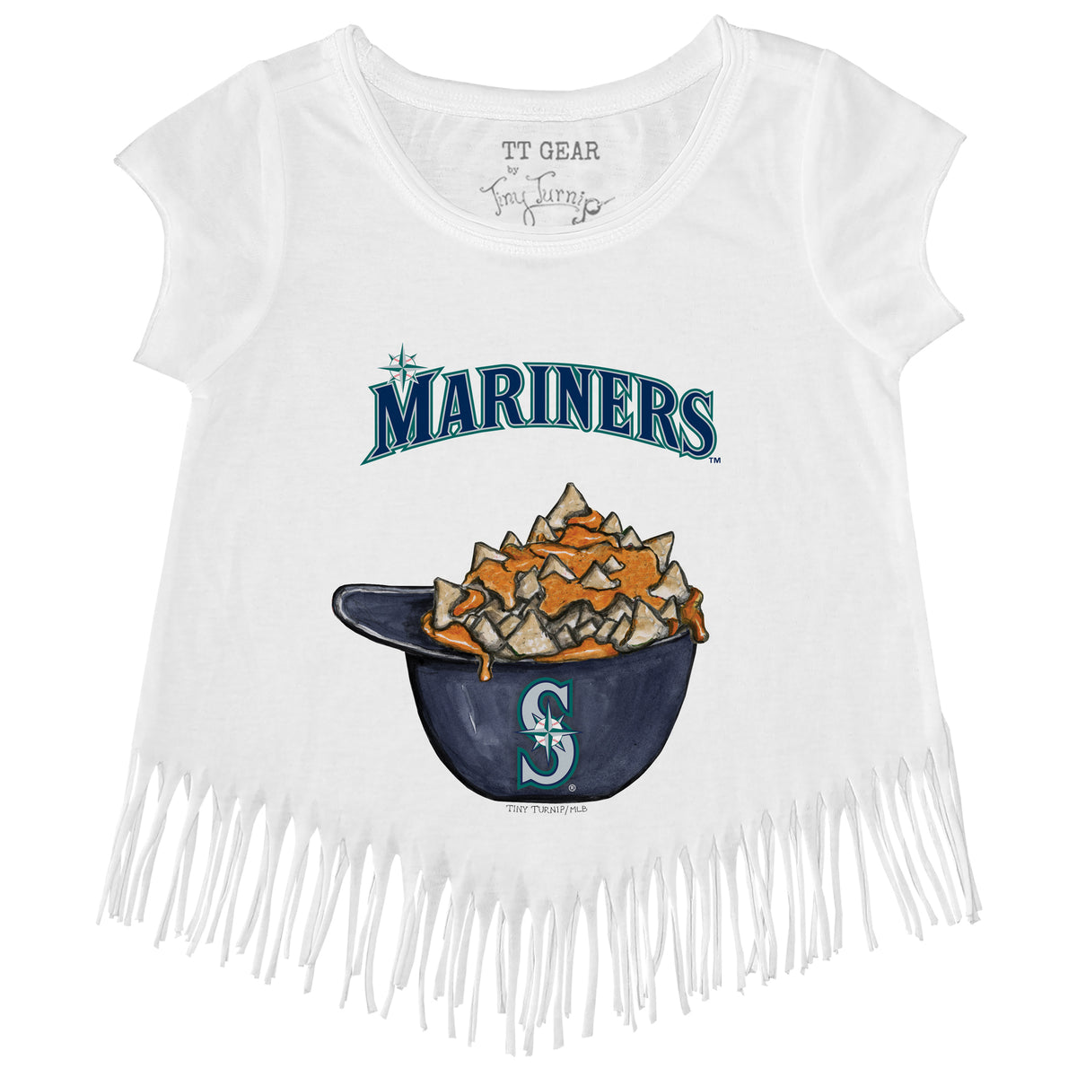 Seattle Mariners Nacho Helmet Fringe Tee