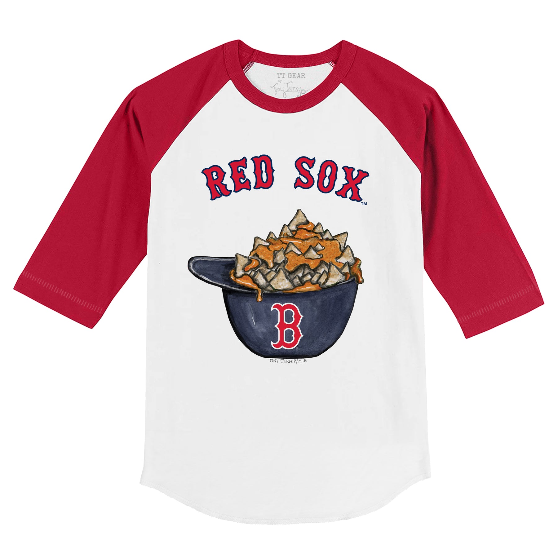 Boston Red Sox Nacho Helmet 3/4 Red Sleeve Raglan