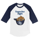 Tampa Bay Rays Helmet 3/4 Navy Blue Sleeve Raglan