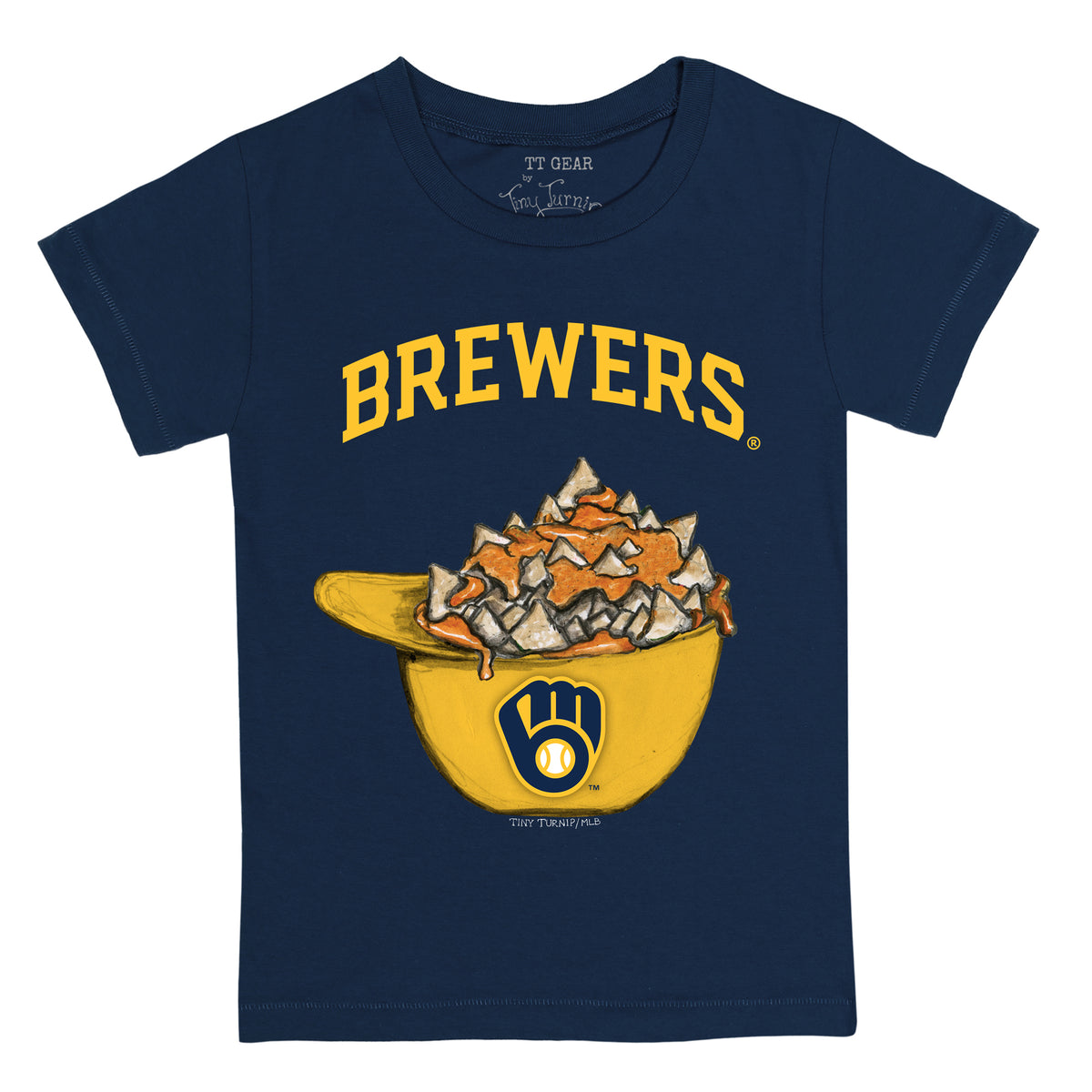 Milwaukee Brewers Nacho Helmet Tee Shirt
