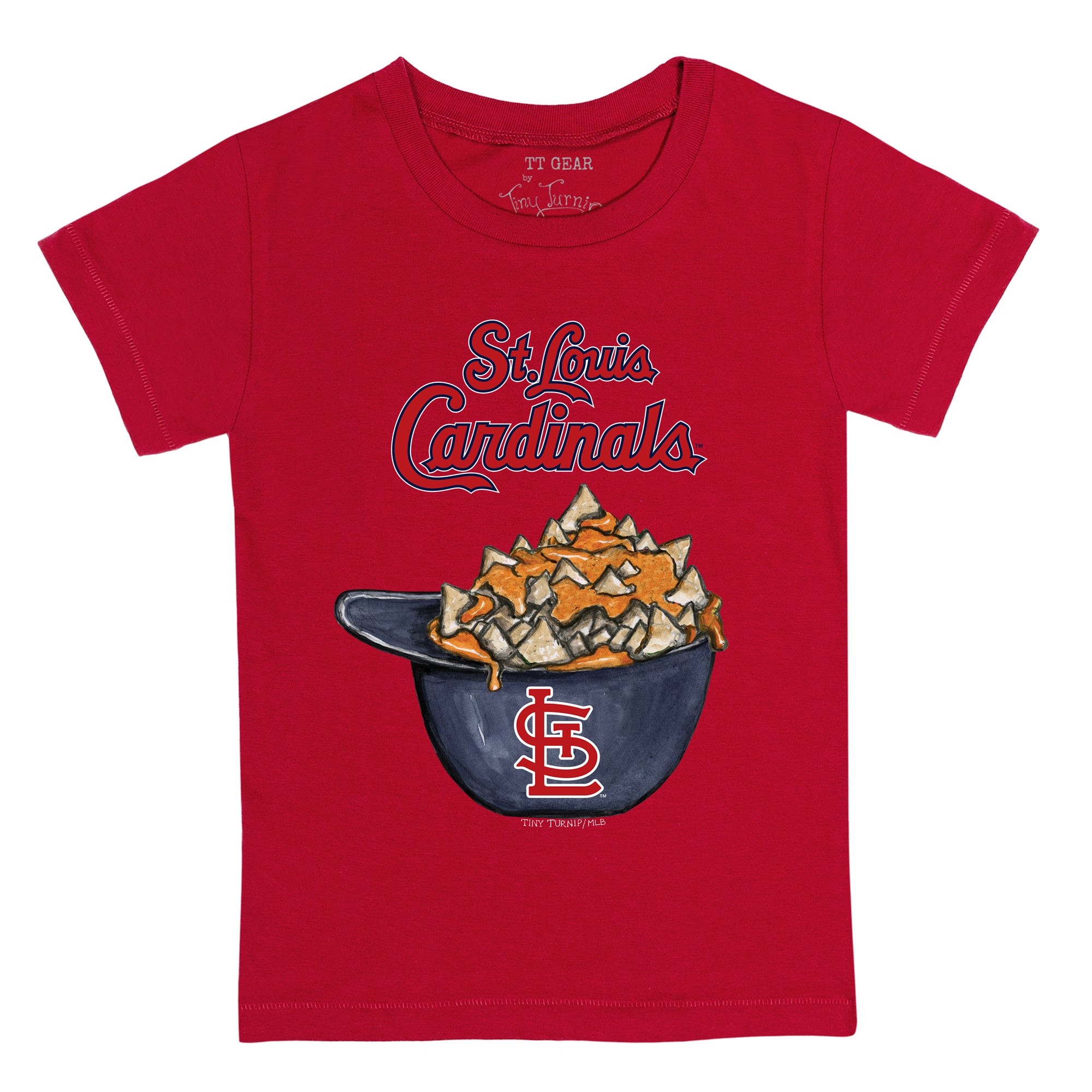 Tiny Turnip Boston Red Sox Youth Red Nacho Helmet T-Shirt