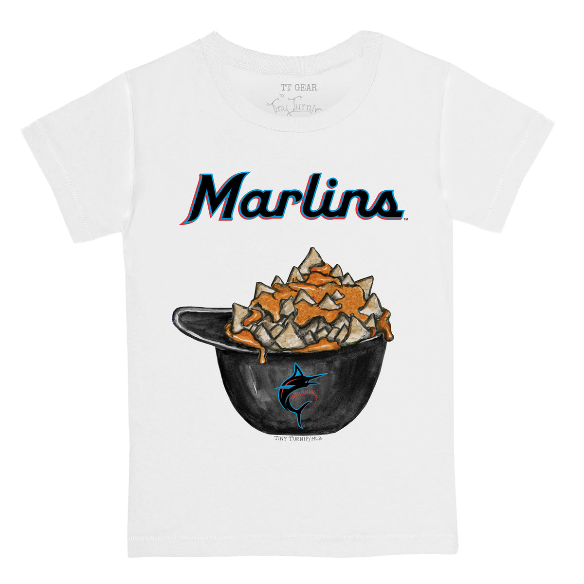Miami Marlins Nacho Helmet Tee Shirt