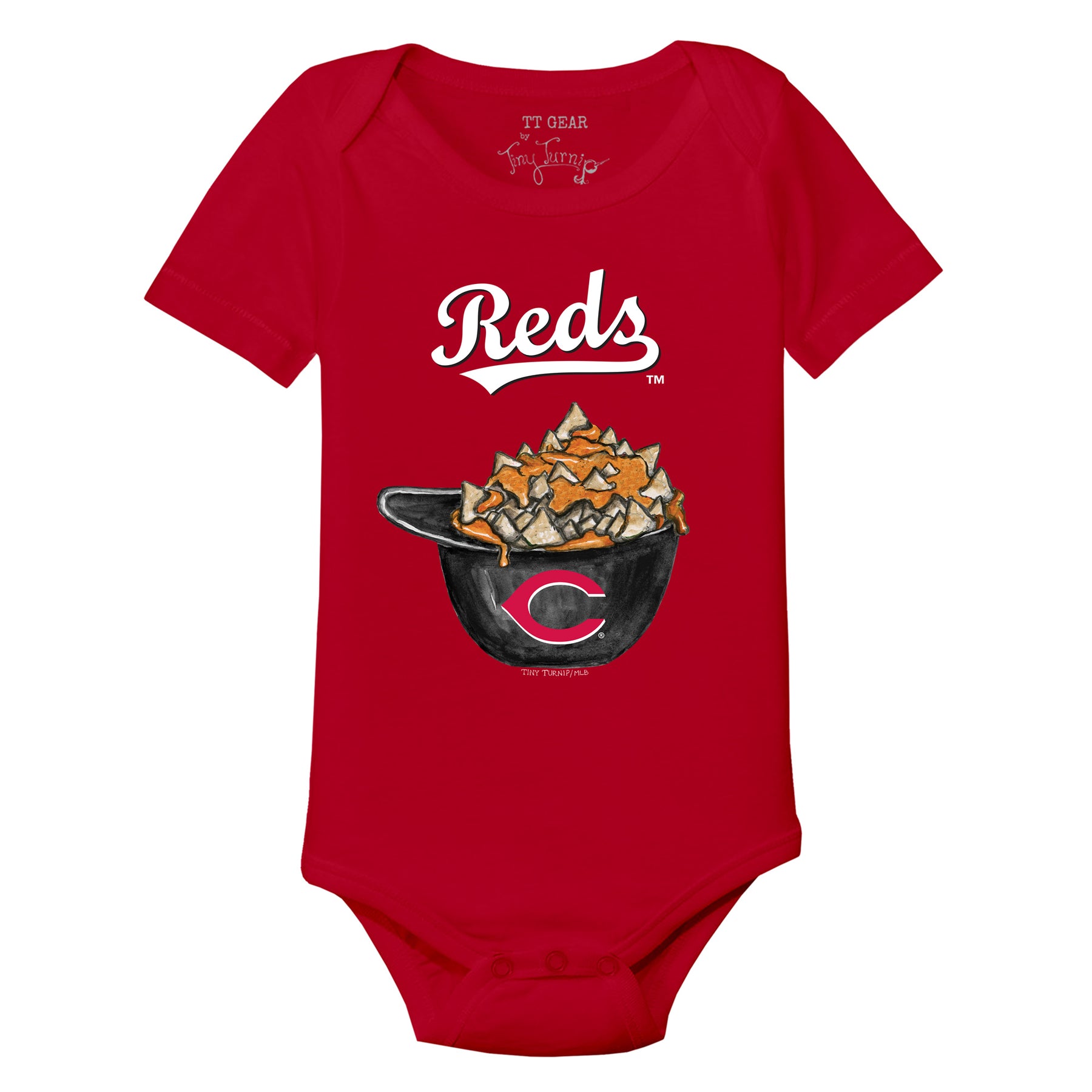 Cincinnati Reds Nacho Helmet Short Sleeve Snapper