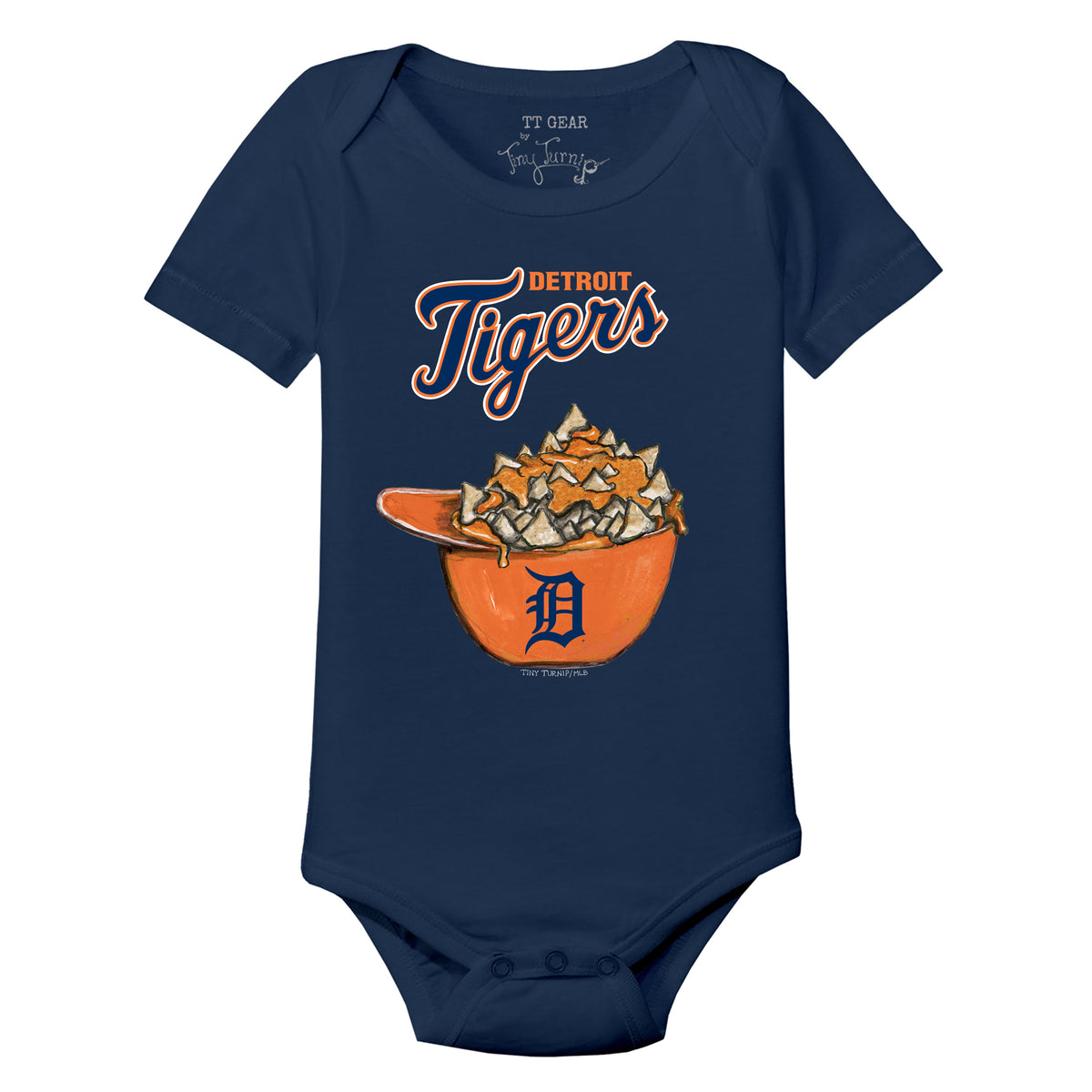 Detroit Tigers Nacho Helmet Short Sleeve Snapper