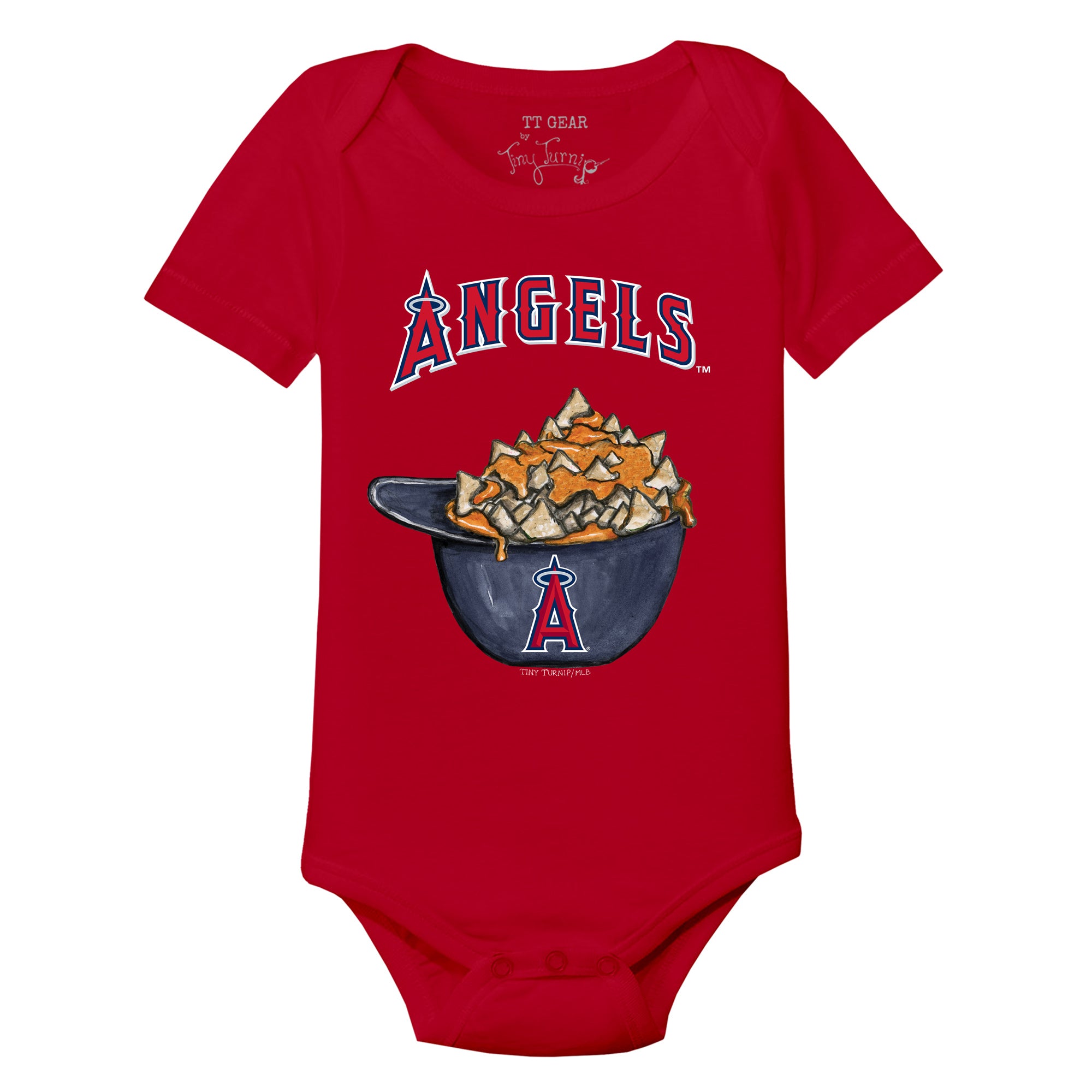 Los Angeles Angels Nacho Helmet Fringe Tee 2T / Red