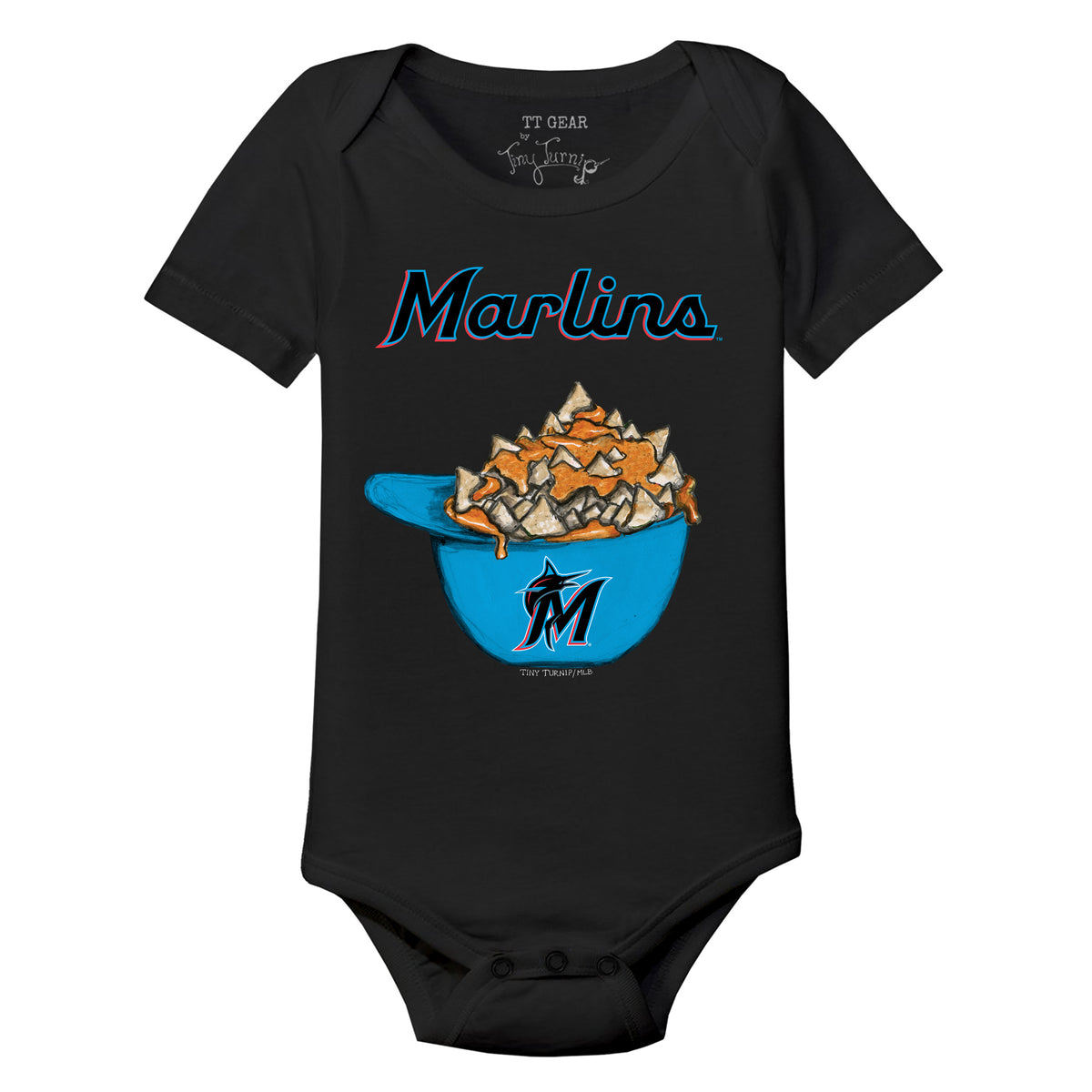 Miami Marlins Nacho Helmet Short Sleeve Snapper
