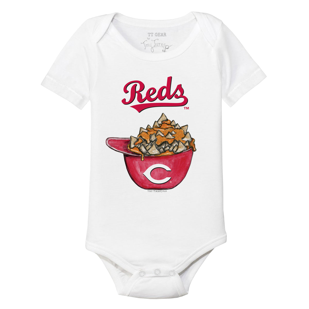Cincinnati Reds Nacho Helmet Short Sleeve Snapper