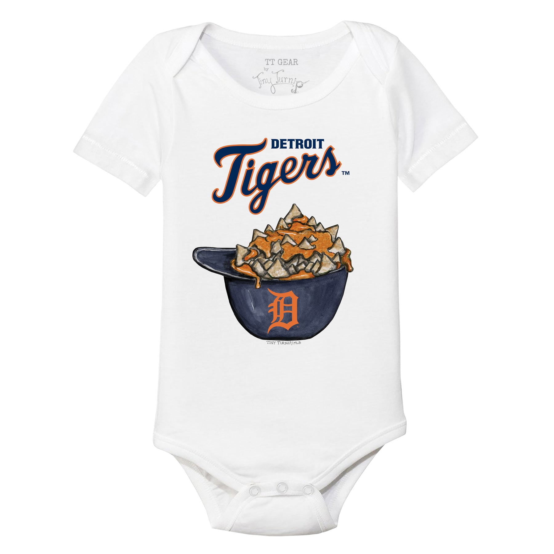 Detroit Tigers Nacho Helmet Short Sleeve Snapper