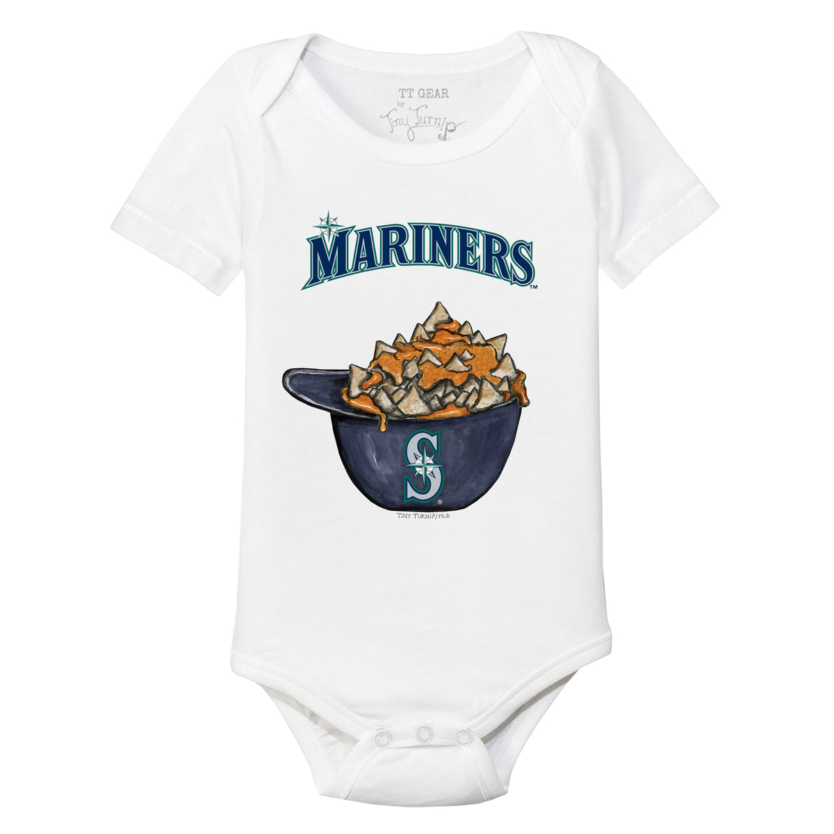 Seattle Mariners Nacho Helmet Short Sleeve Snapper