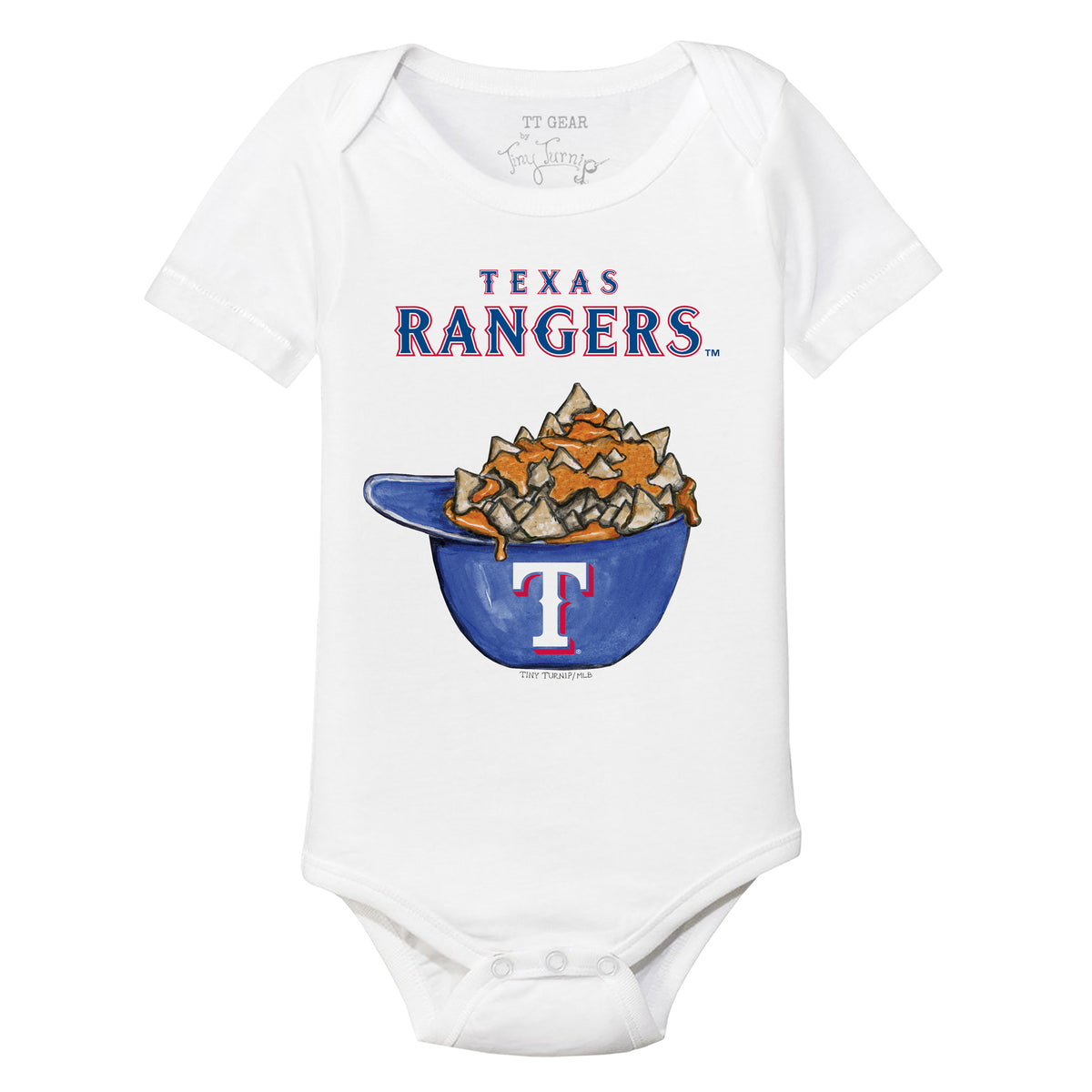 Texas Rangers Nacho Helmet Short Sleeve Snapper