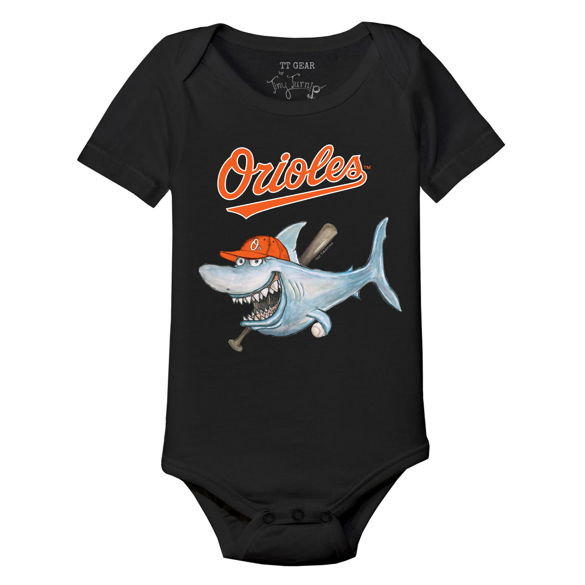 Baltimore Orioles Shark Short Sleeve Snapper