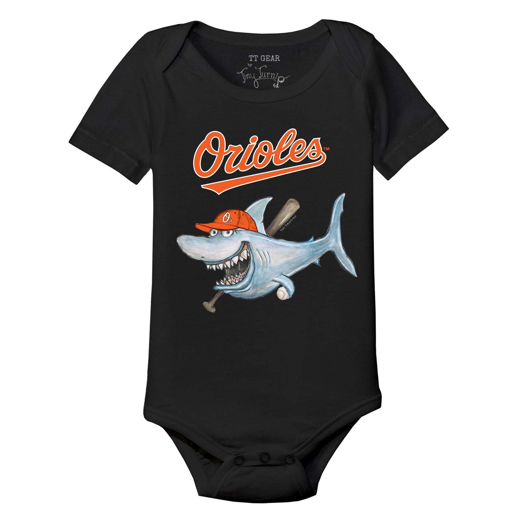Baltimore Orioles Shark Short Sleeve Snapper