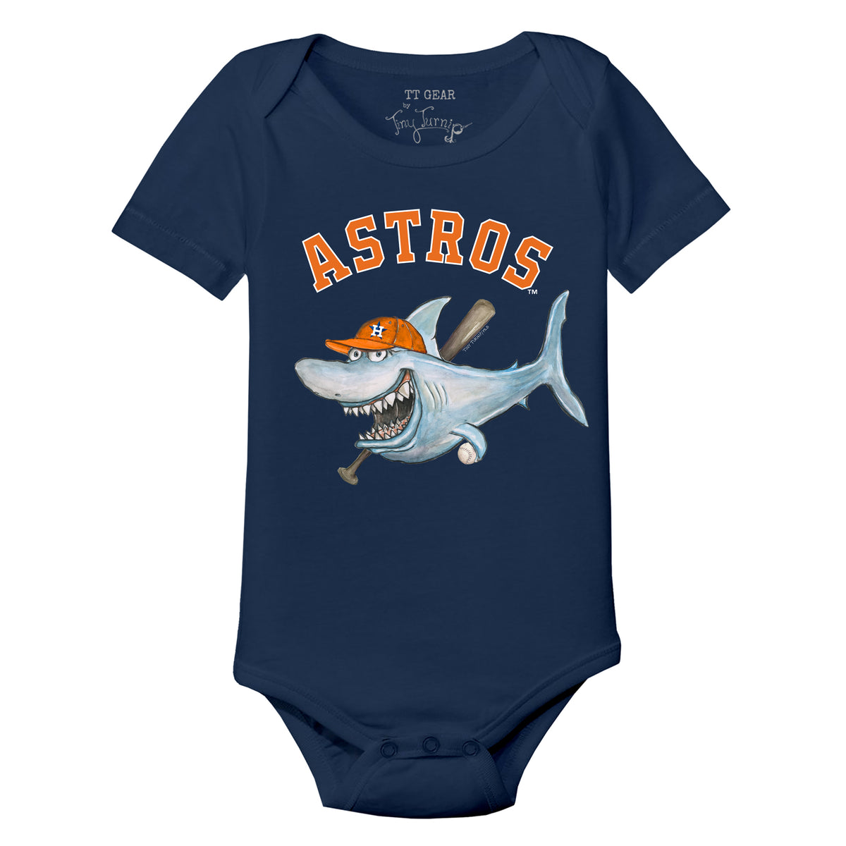 Houston Astros Shark Short Sleeve Snapper