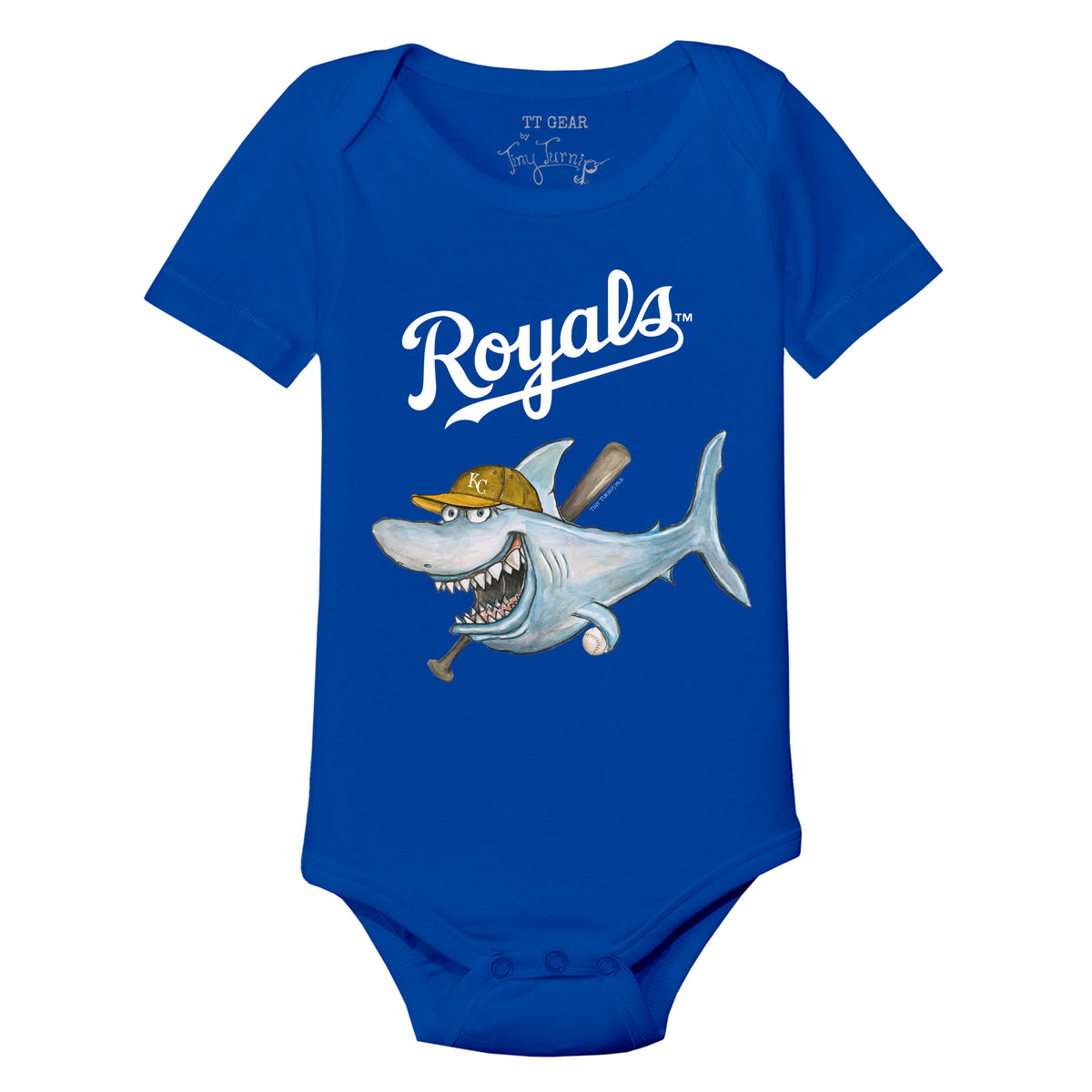 Kansas City Royals Shark Short Sleeve Snapper