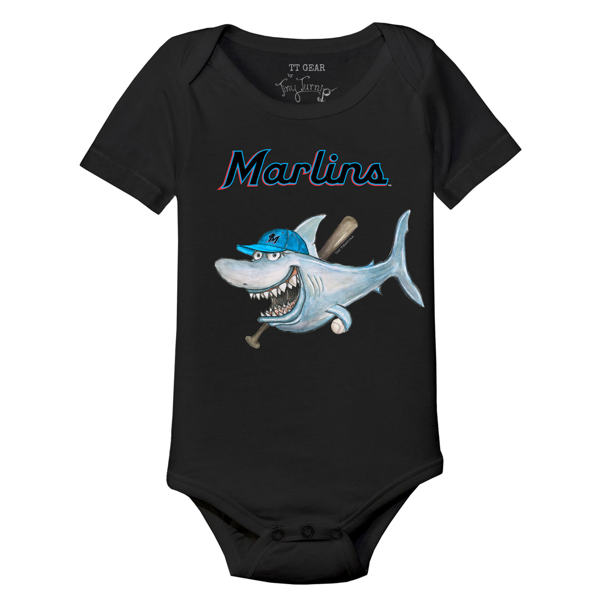 Miami Marlins Shark Short Sleeve Snapper