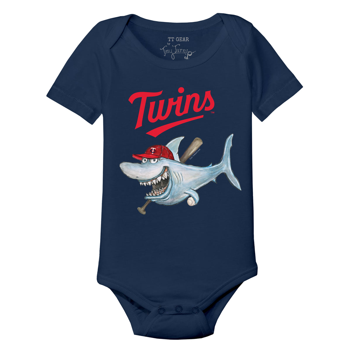 Minnesota Twins Shark Short Sleeve Snapper