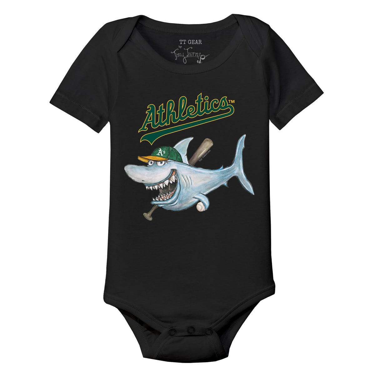 Oakland Athletics Shark Short Sleeve Snapper