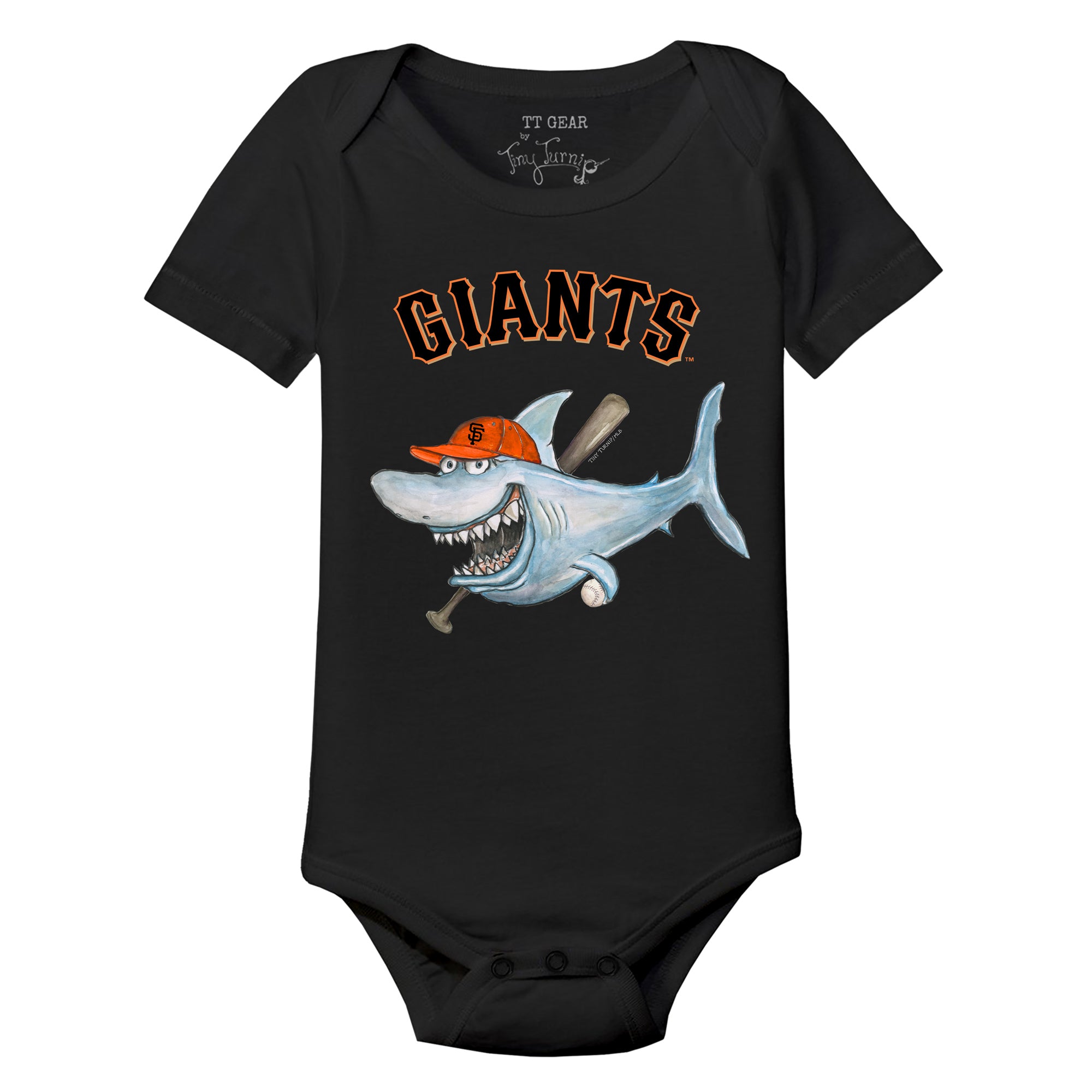 San Francisco Giants Slugger Short Sleeve Snapper 12M / White