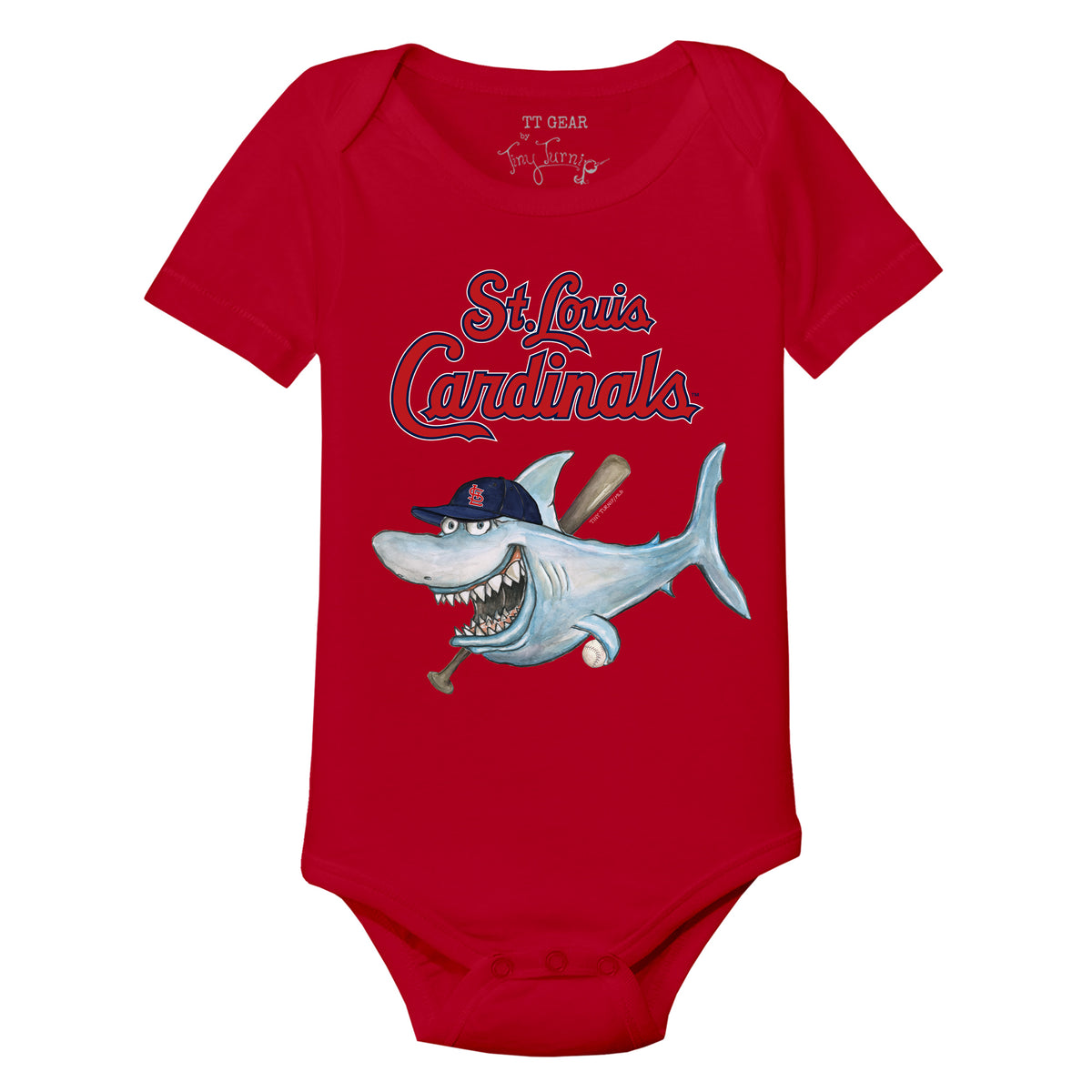 St. Louis Cardinals Shark Short Sleeve Snapper