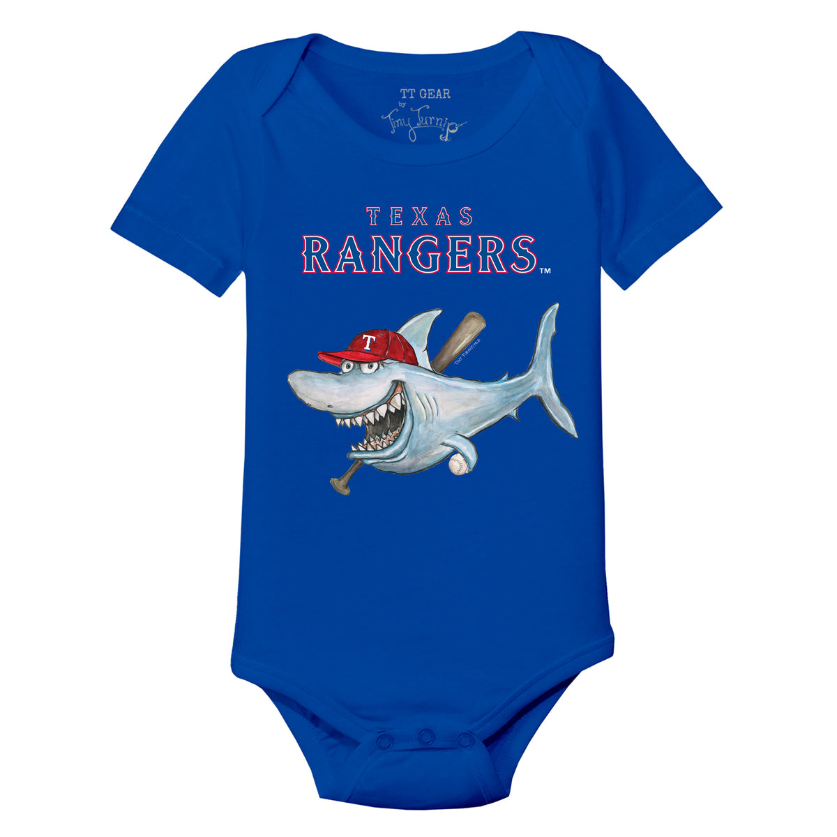 Texas Rangers Shark Short Sleeve Snapper