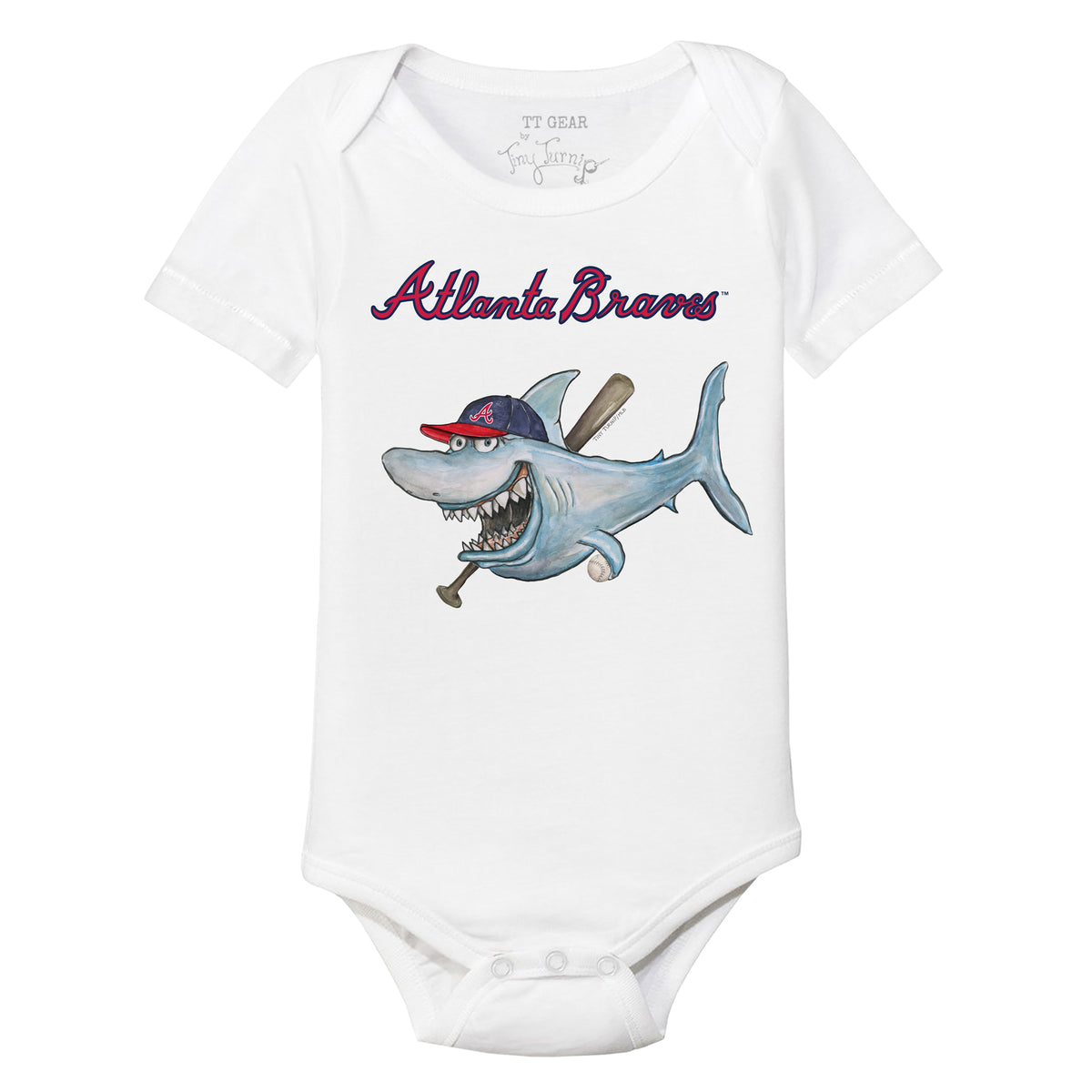 Atlanta Braves Shark Short Sleeve Snapper