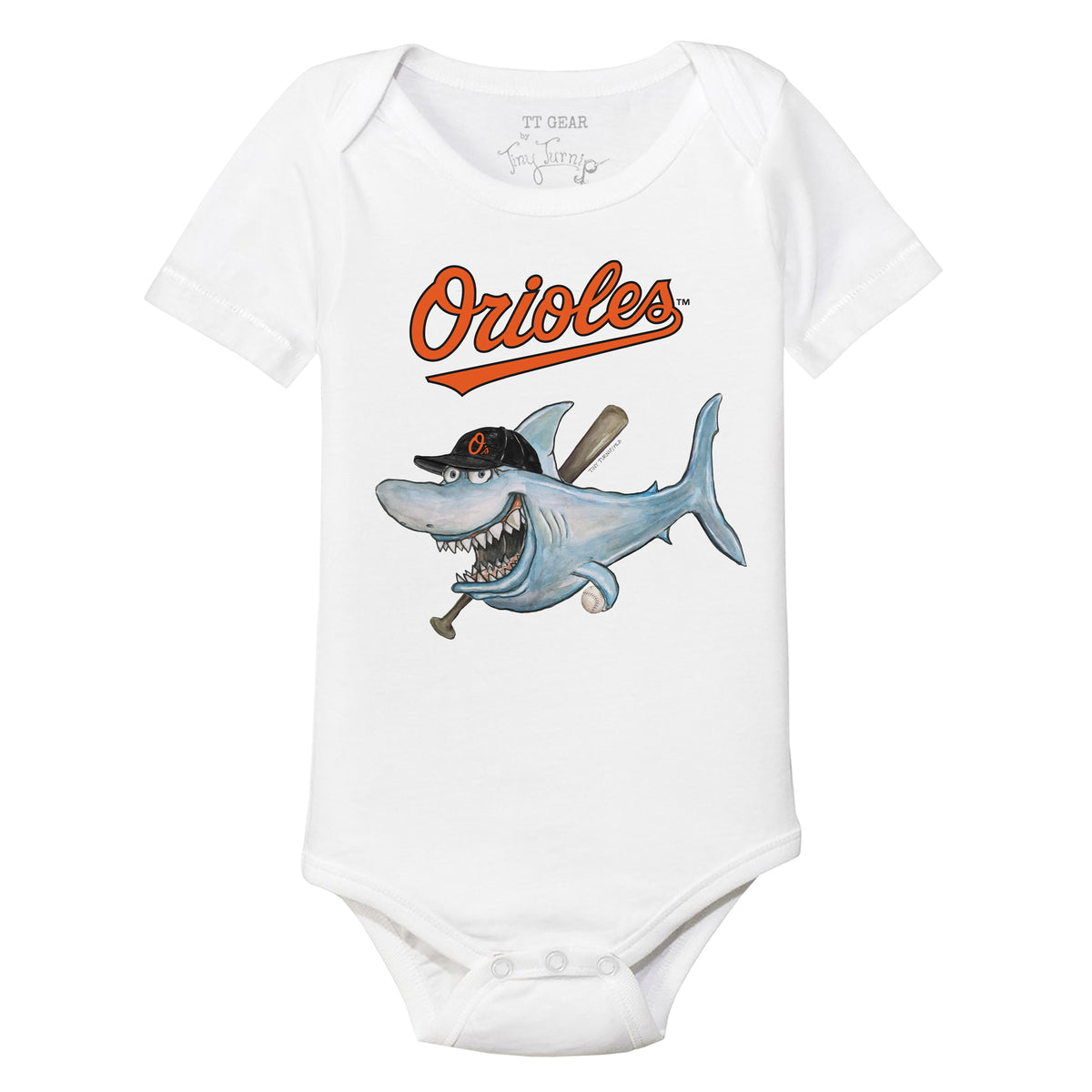 Baltimore Orioles Shark Short Sleeve Snapper