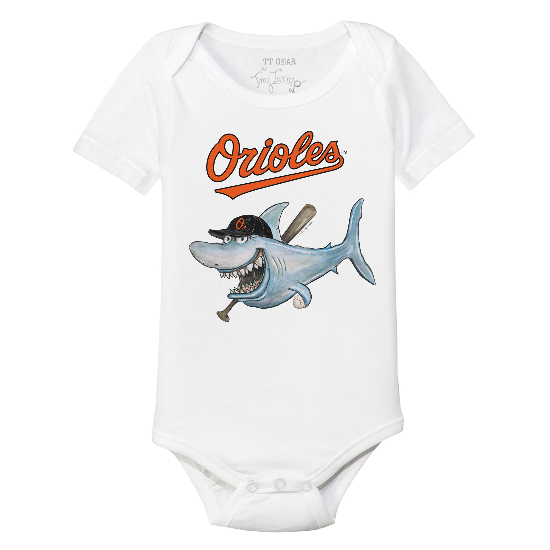 Baltimore Orioles Shark Short Sleeve Snapper
