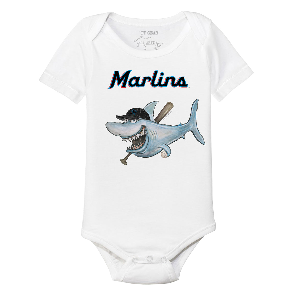Miami Marlins Shark Short Sleeve Snapper