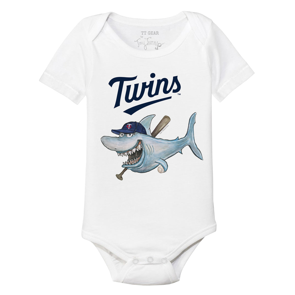 Minnesota Twins Shark Short Sleeve Snapper