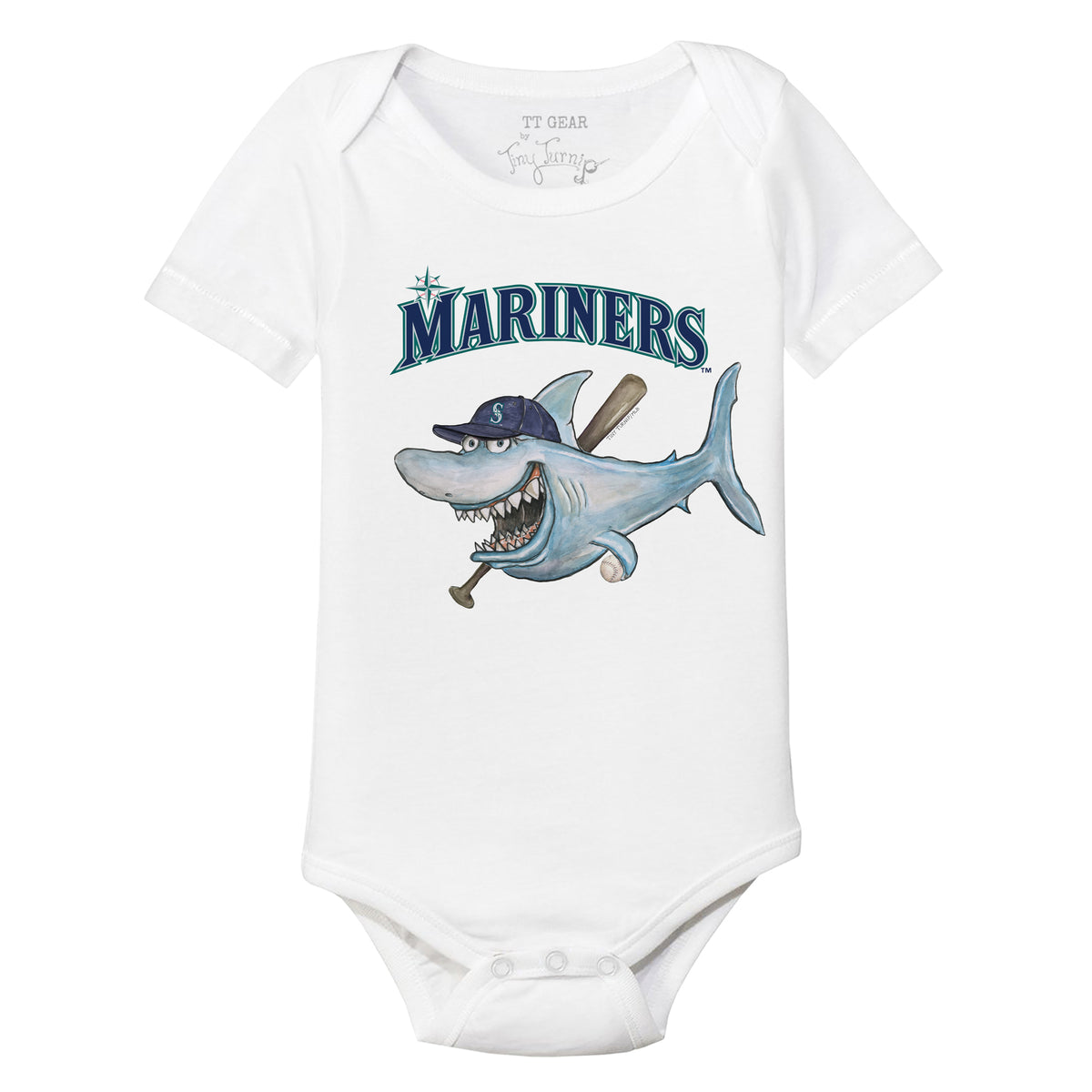 Seattle Mariners Shark Short Sleeve Snapper