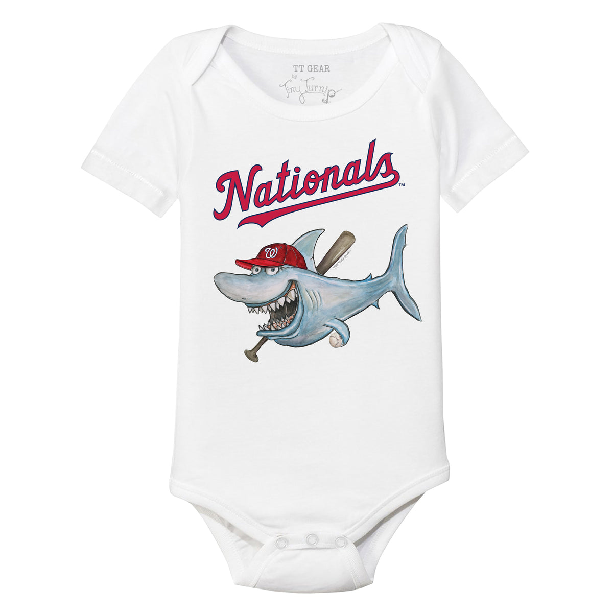 Washington Nationals Shark Short Sleeve Snapper