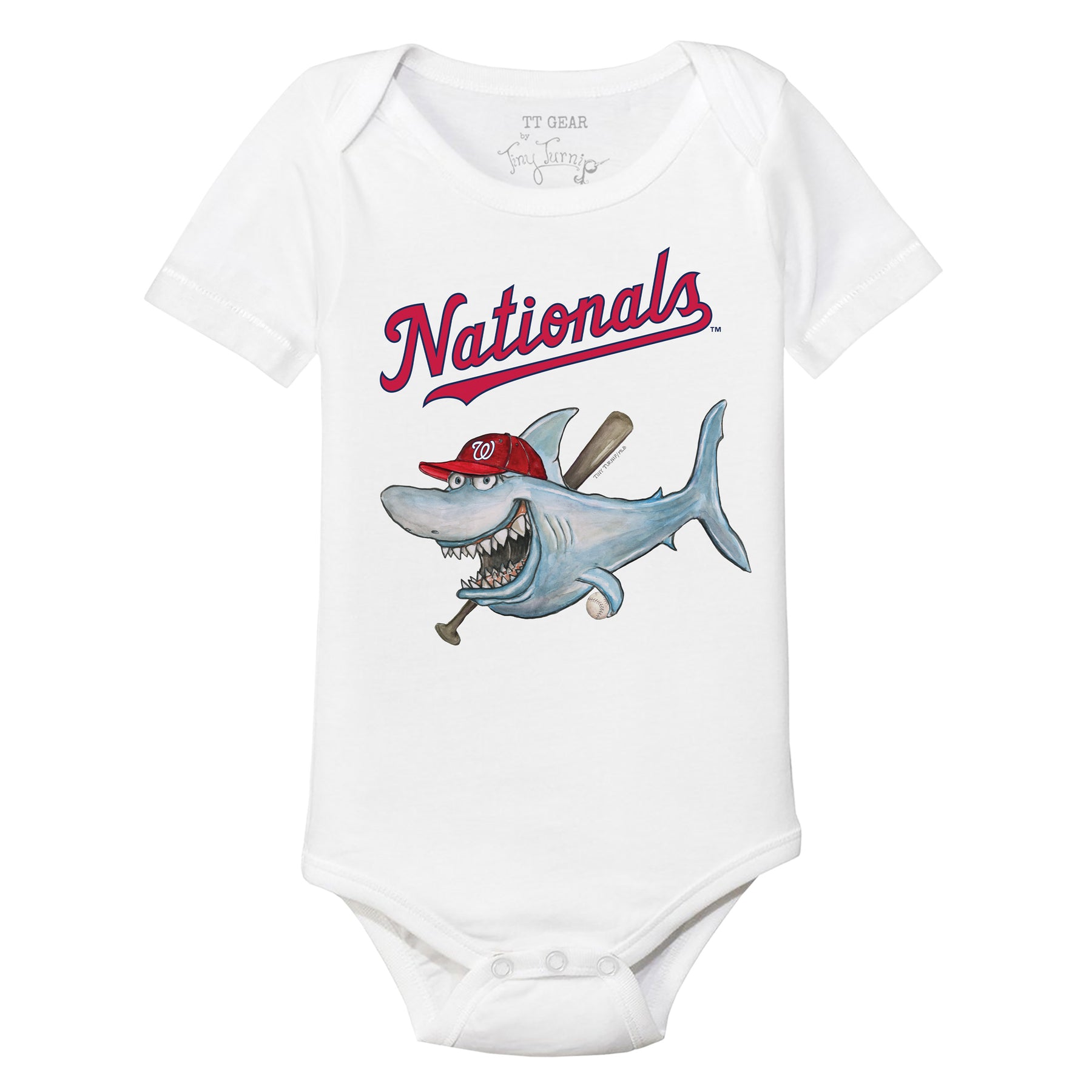 Washington Nationals Shark Short Sleeve Snapper
