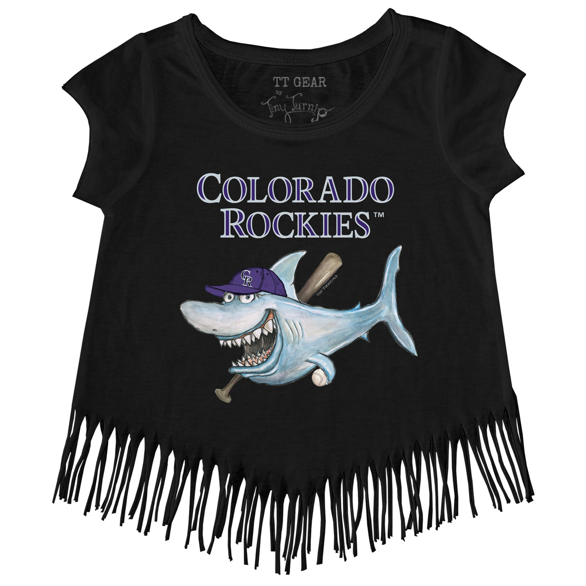 Colorado Rockies Shark Fringe Tee