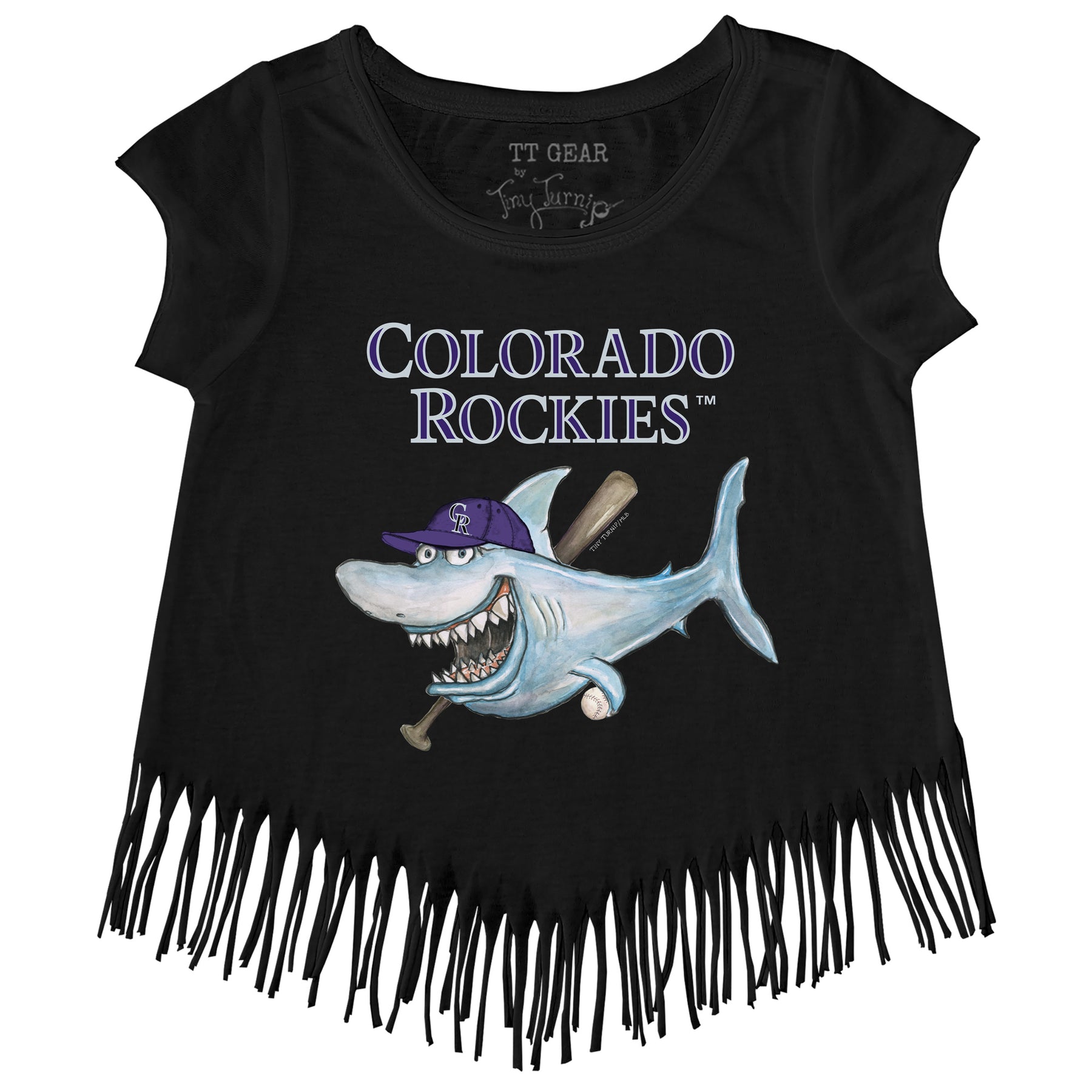 Colorado Rockies Shark Fringe Tee
