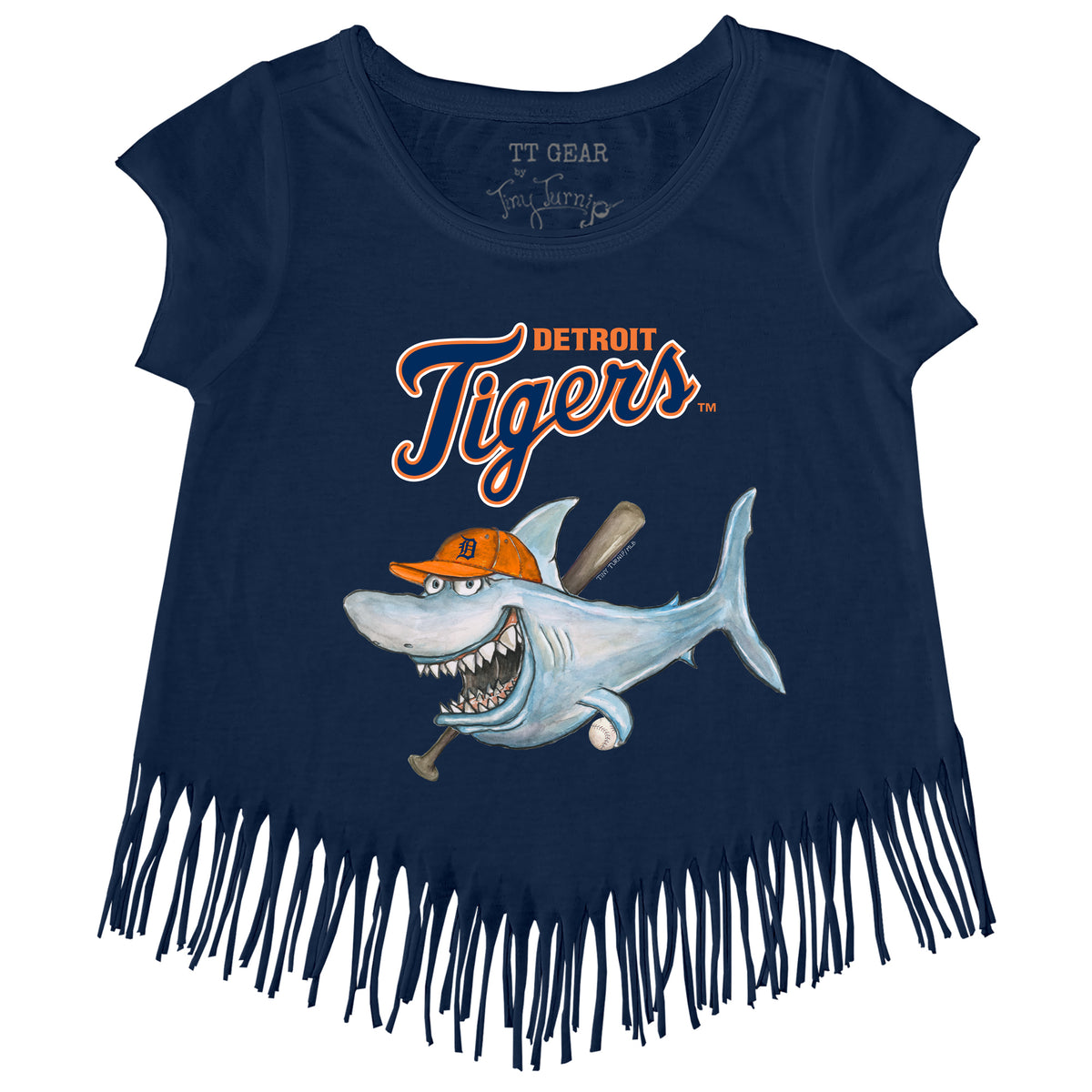 Detroit Tigers Shark Fringe Tee