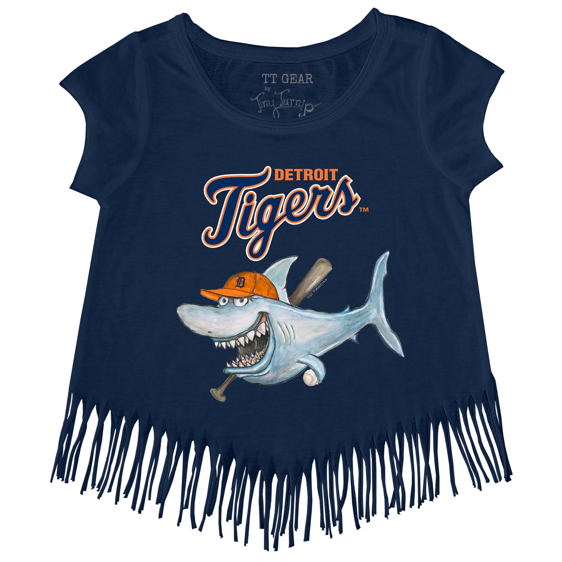 Detroit Tigers Shark Fringe Tee