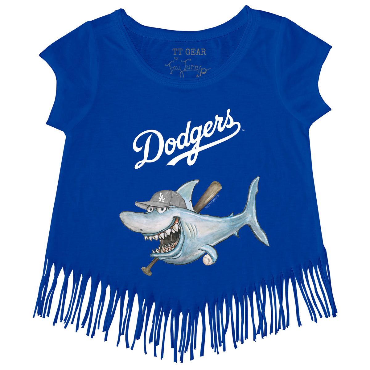 Los Angeles Dodgers Shark Fringe Tee