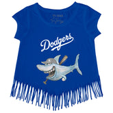 Los Angeles Dodgers Shark Fringe Tee