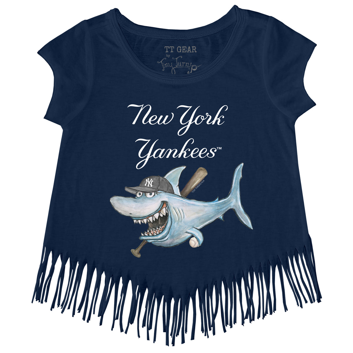 New York Yankees Shark Fringe Tee