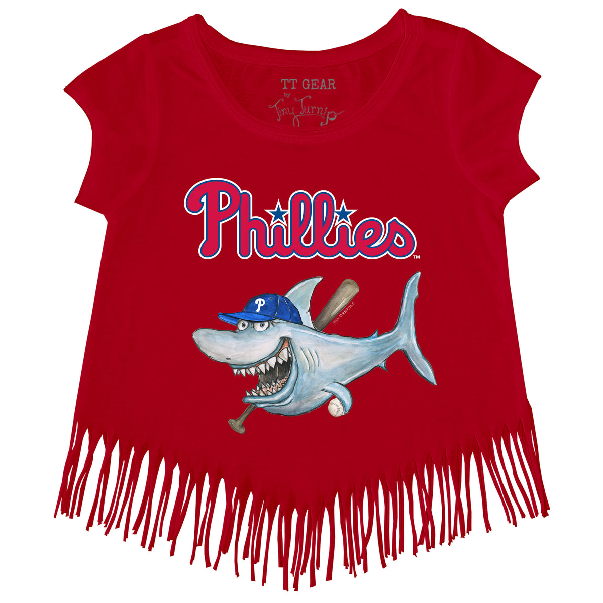 Philadelphia Phillies Shark Fringe Tee