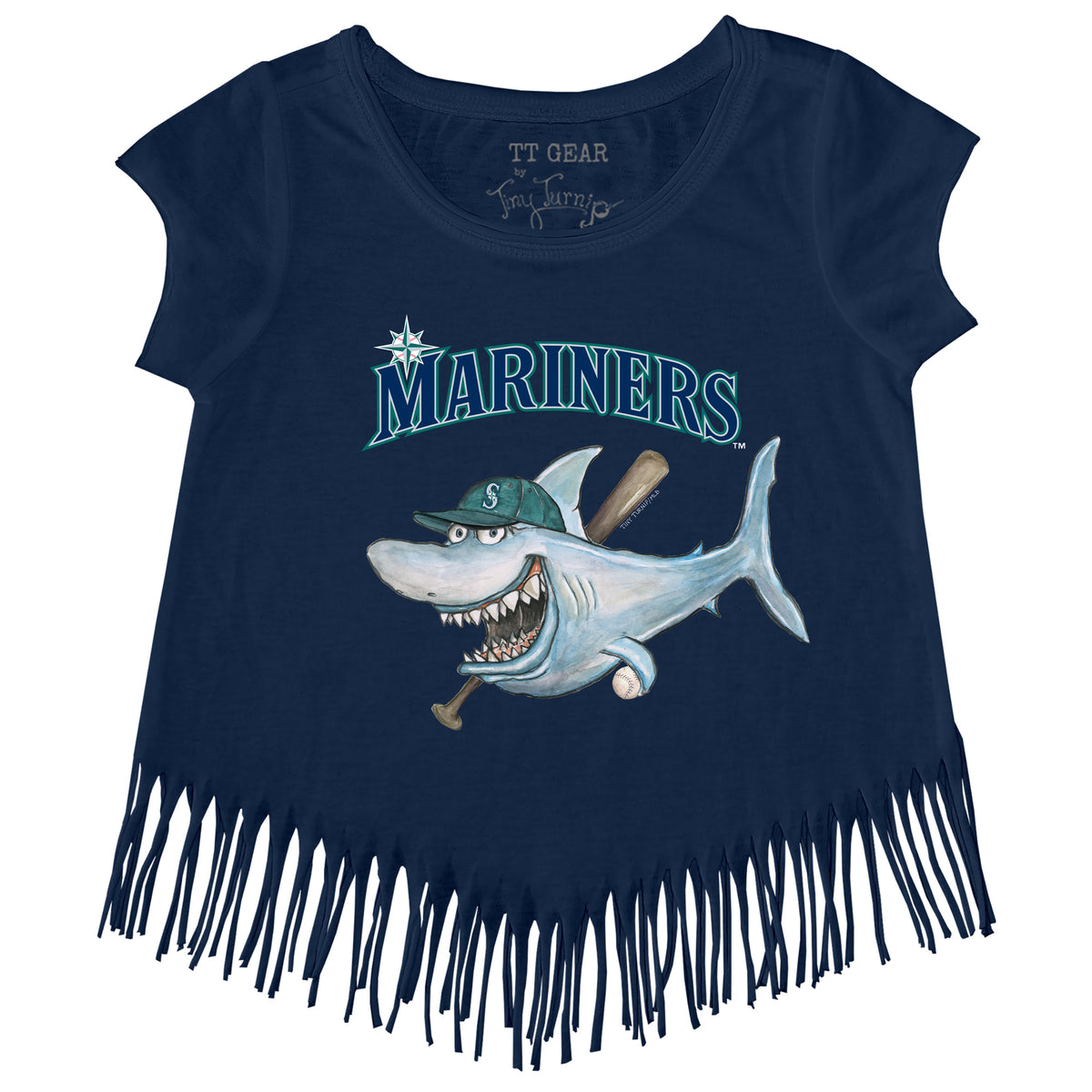 Seattle Mariners Shark Fringe Tee