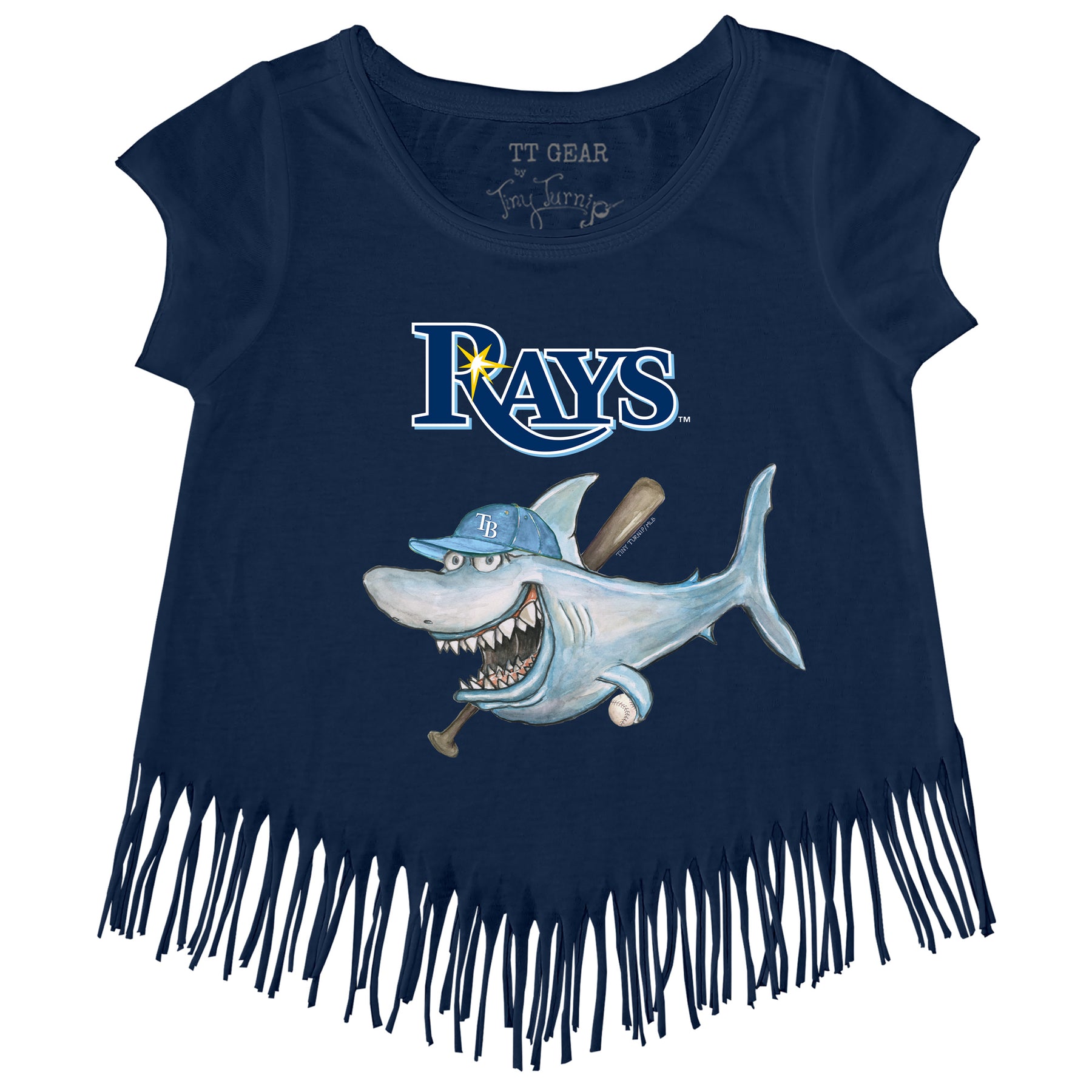 Tampa Bay Rays Shark Fringe Tee
