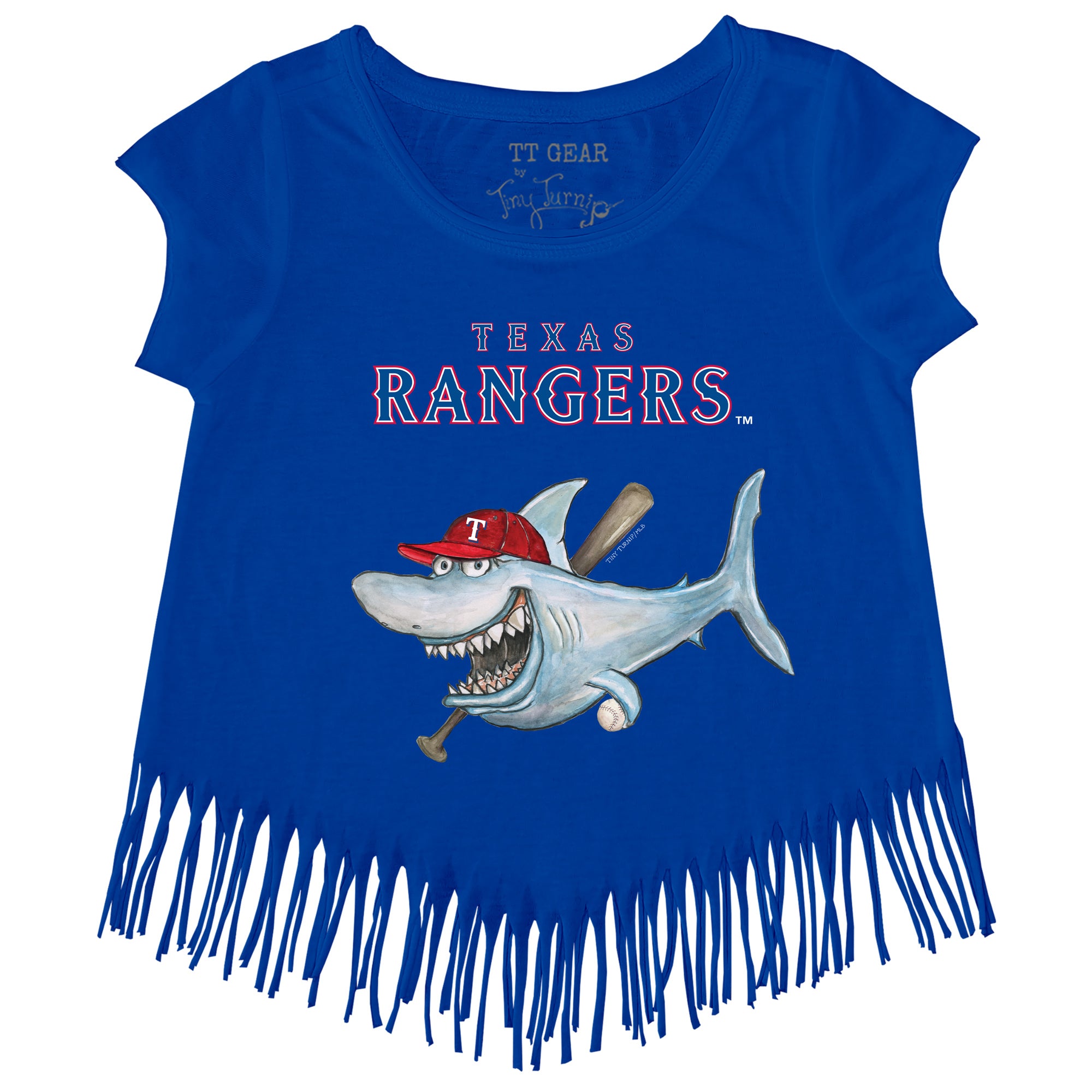 Youth Tiny Turnip White Texas Rangers TT Rex T-Shirt 